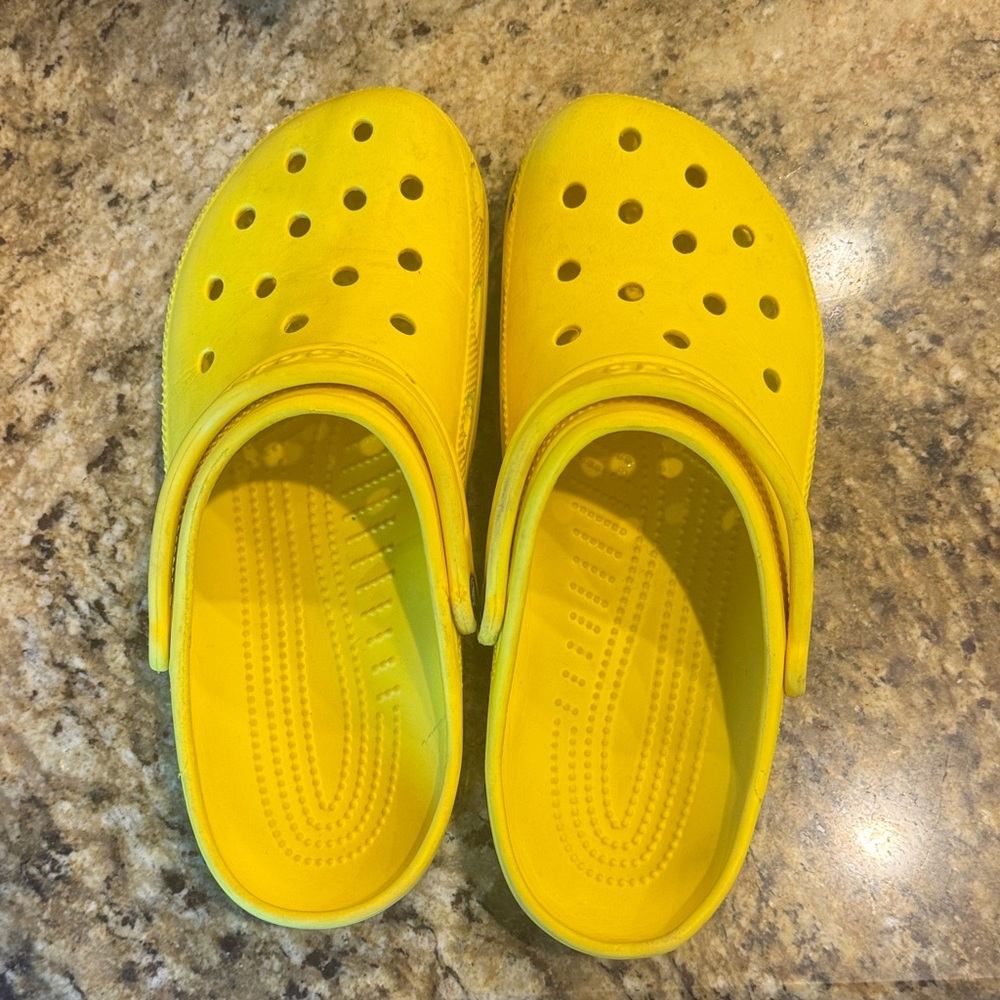 yellow crocs